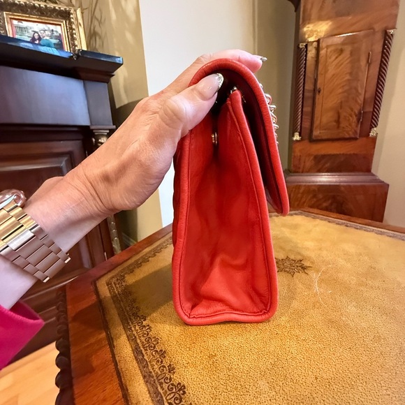 Rebecca Minkoff Red Leather Quilted Affair Bag Large - Picture 5 of 12